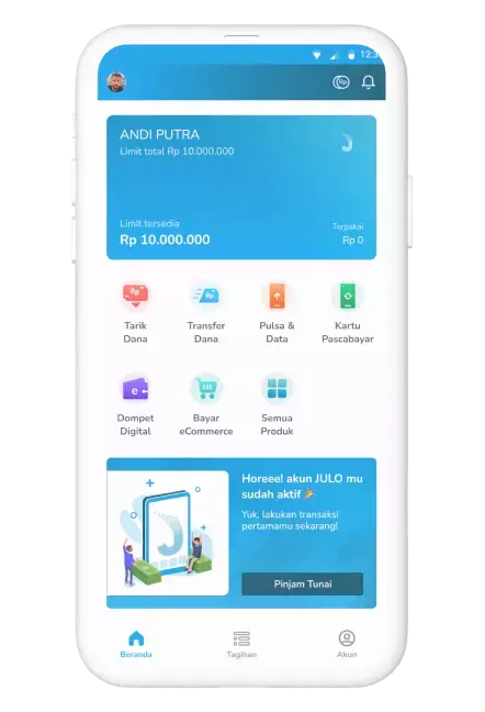 3. Pilih Produk dan Layanan JULO