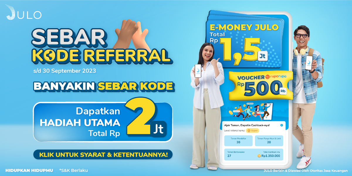 Syarat dan Ketentuan Promo Referral JULO