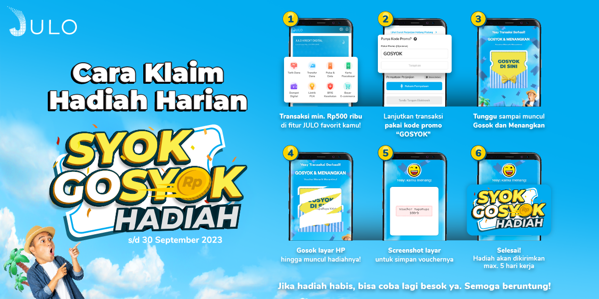Cara Pakai Kode Promo SYOK GOSYOK HADIAH!