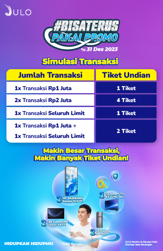 Simulasi Transaksi #BISATERUS Pakai Promo