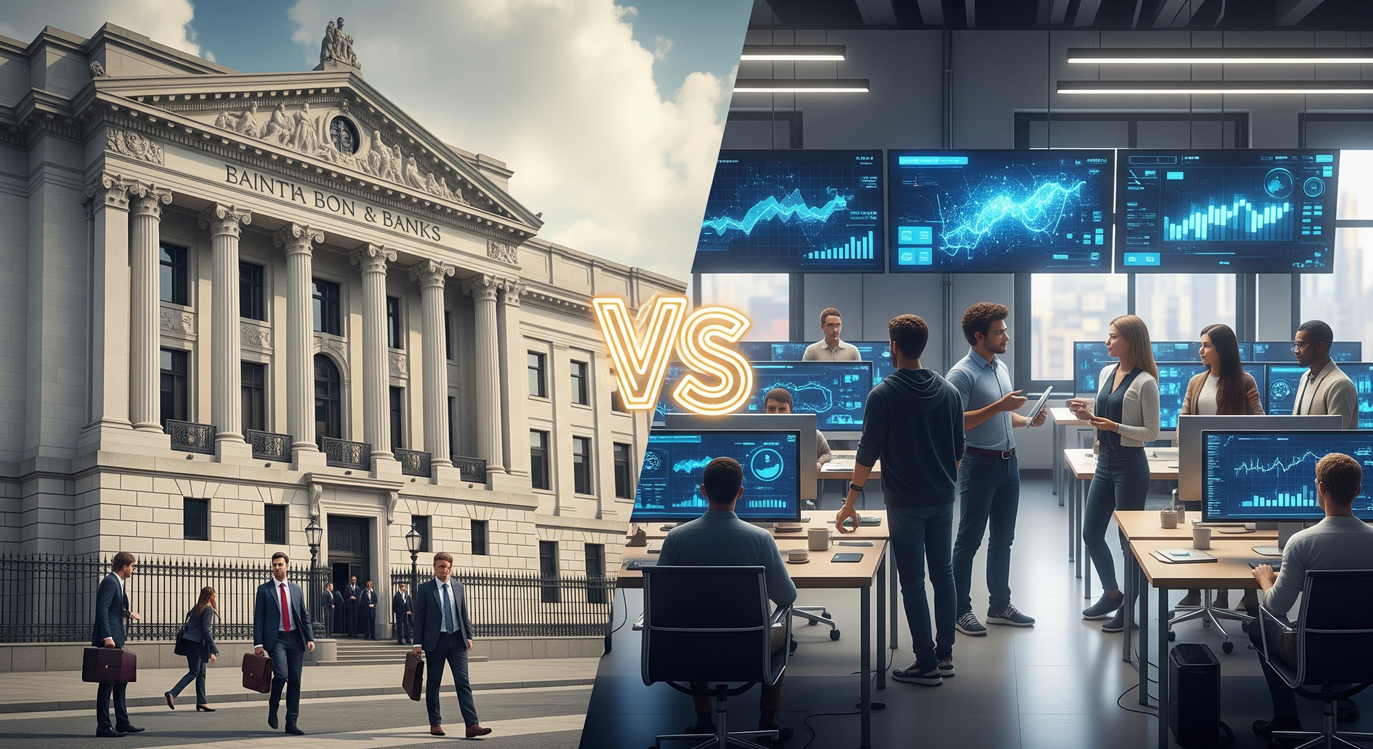bank vs fintech.