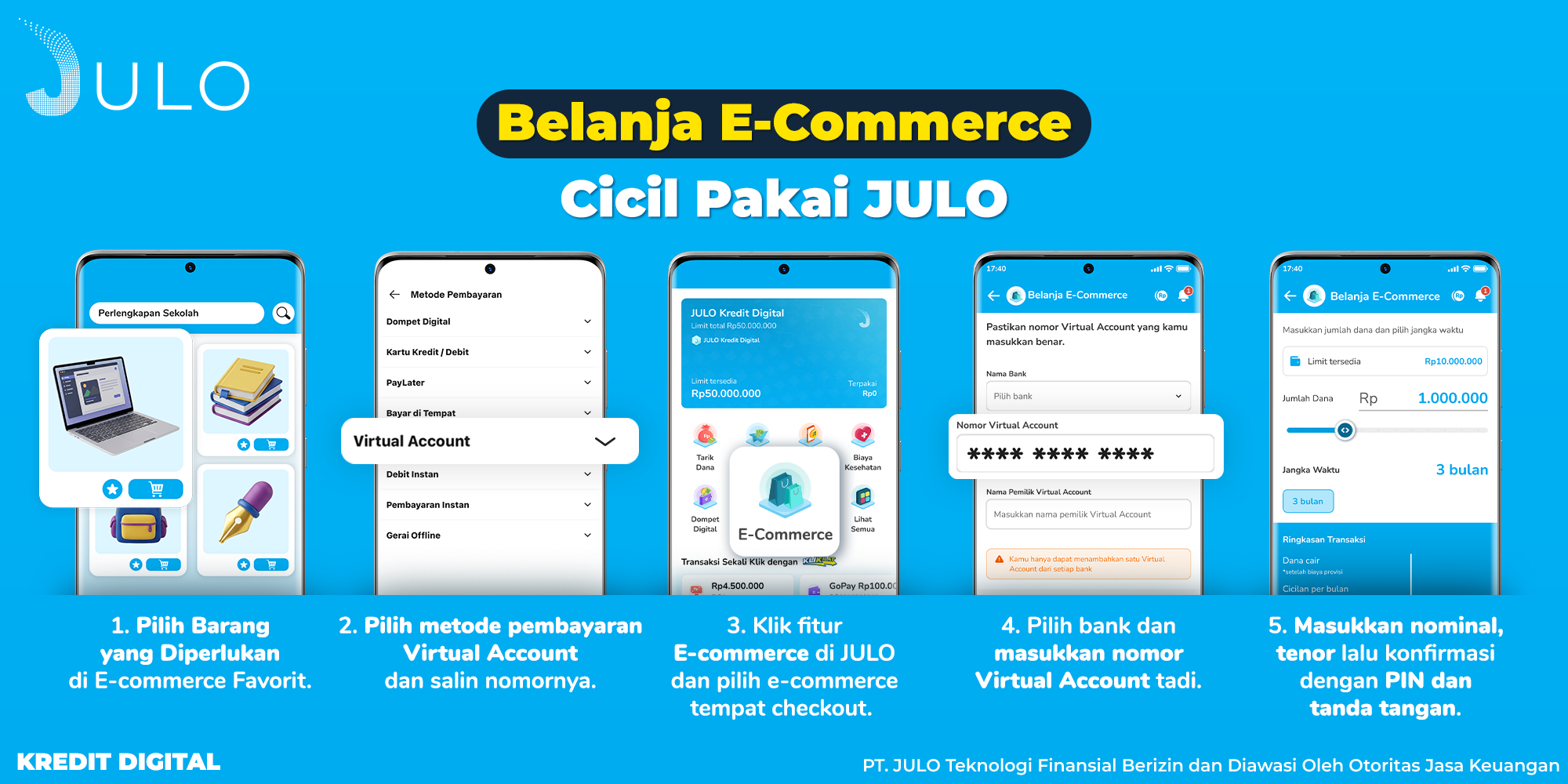 Cara Praktis Belanja pakai JULO