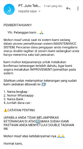 Modus Penipuan JULO