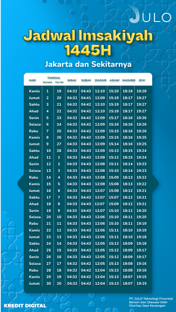 Jadwal Imsakiyah 2026